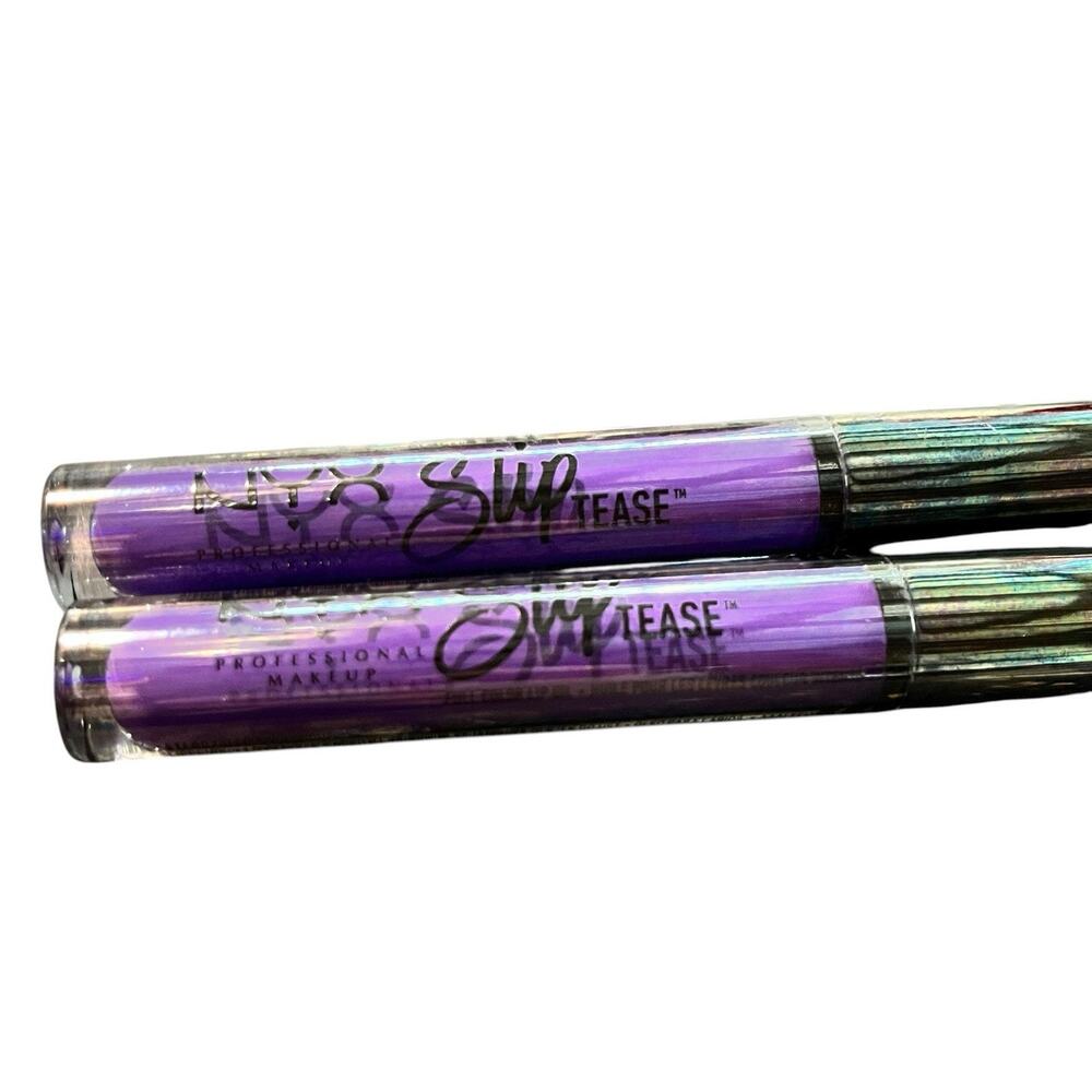 NYX | Cosmetics Slip Tease Full Color Lip Oil Feisty Purple Lot Of 2